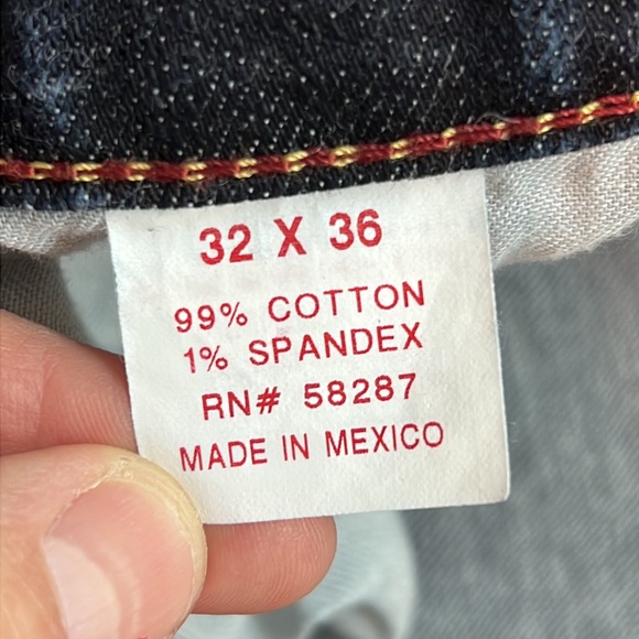 👖Arizona Jeans the original jean Co 32 X 36 men’s long & lean Skinny dark denim - Picture 9 of 10